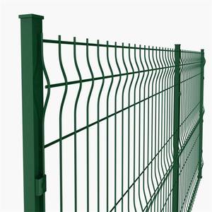 Hiện Đại Cong Trang Trí Kim Loại Hàng Rào Lưới Sốc Hấp Thụ Thời Tiết Rustproof PVC Lớp Phủ Plaza Màu Xanh Lá Cây Cho Khu Dân Cư Bãi - Product Image 3