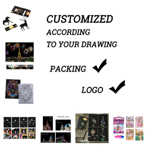 Chaud personnalisé adultes <span class=keywords><strong>et</strong></span> enfants cadeau de fête d'anniversaire de noël bricolage peinture magique scratch art carte <span class=keywords><strong>arc</strong></span>-<span class=keywords><strong>en</strong></span>-<span class=keywords><strong>ciel</strong></span> - Product Image 2