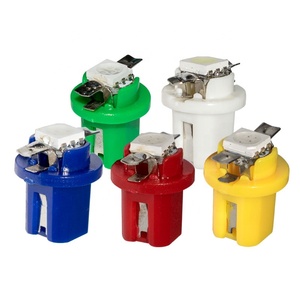 Ampoules <span class=keywords><strong>LED</strong></span> pour tableau de bord automobile 5050 SMD <span class=keywords><strong>12V</strong></span> <span class=keywords><strong>T5</strong></span> B8.5d, ampoules pour panneaux d'instruments de voiture, vente chaude - Product Image 1