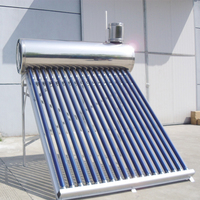 Calentador de Agua Solar con Tubos de Vacío Sin Presión