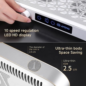 Aspirateur à poussière pour ongles professionnel à double ventilateur turbo, sans balais, faible bruit, forte puissance 48W 8000RPM, pour manucure - Product Image 6