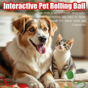 Hot Sale New USB 360° Smart Interactive Cat Toys Automatic Moving <b>Ball</b> <b>Dog</b> Toy Teaser <b>Ball</b> Self-Rotating Rolling Kitty Toys - Product Image 3