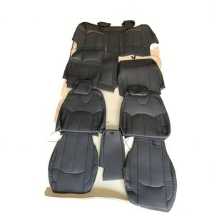 Ensemble complet de 4 housses de siège de voiture en similicuir, style luxueux, toutes saisons, noir, HUIWANG, compatible avec Prado, garantie 1 an - Product Image 1