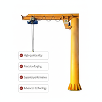 Grue à flèche colonne autoportante 1T 2T, rotative à 360 degrés, pour levage industriel et assemblage en usine, à vendre