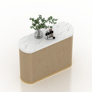 Étagère en métal et plateau en bois, présentoir personnalisé, 1 pièce, présentoir de produits cosmétiques, brosses de maquillage - Product Image 5