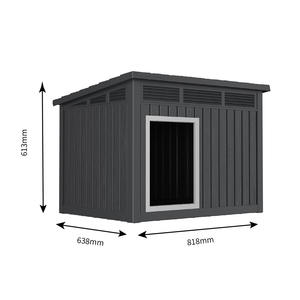 Vente en gros de chenil extérieur étanche PP à motif solide, maison pour animaux de compagnie - Product Image 4