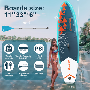 FBSPORT Grand Planche de Paddle Gonflable Large pour Adulte - SUP Gonflable Large - Magazini Locali - Product Image 5