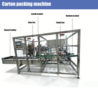 Cartonneuse automatique 20-80 cartons/min, machine d'emballage en carton à moteur, haute productivité