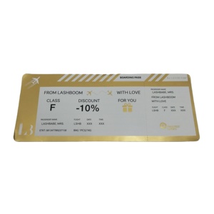Affiche en forme de ligne <span class=keywords><strong>à</strong></span> déchirer, rectangulaire, avec billet de vol imprimé, billet de banque en cadeau - Product Image 4