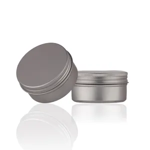 80g aluminum tin jar with screw lid for cosmetic