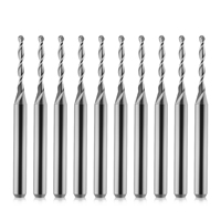Fresa de carburo sólido de 2 filos con punta esférica sin recubrimiento, vástago de 4/6 mm, para router CNC, para madera, acrílico, MDF, tallado en relieve 3D