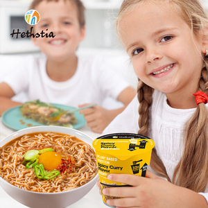 Ít chất béo không khí khô cà ri hương vị không chiên Ramen súp cup protein 32G mì ăn liền - Product Image 2