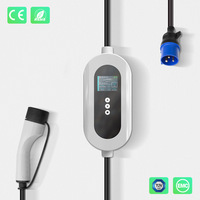 Chargeur EV portable 7kW 32A Type 2 IEC 62196-2 Station de recharge pour véhicules électriques avec prise CEE Câble de 5 m pour véhicules électriques européens