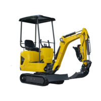 Mini-excavatrice durable avec cylindre monté sur le dessus et moteur à deux vitesses dissimulé pour travaux de construction, compatible ODM et OEM