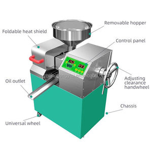 Presse à huile commerciale automatique mini neuve pour l'extraction d'huile de tournesol, de sésame, de noix de coco, d'arachides et de graines végétales - Product Image 3