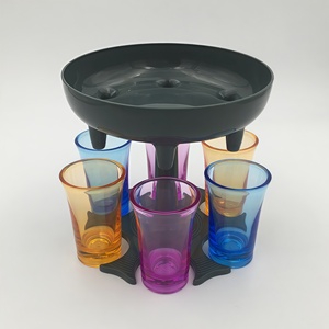 Dispensador de Bebidas, Vino y Licores de Plástico PP Ecológico, Directo de Fábrica, 6 Vasos Coloridos, Distribuidor de Agua, Herramienta para Fiestas, Logotipo Personalizado - Product Image 3