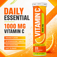Disesuaikan B d asam penyerap D3 K2 E minyak mineral kompleks Vitamin 1000mg Vitamin c Effervescent Tablet untuk Pria Kesehatan