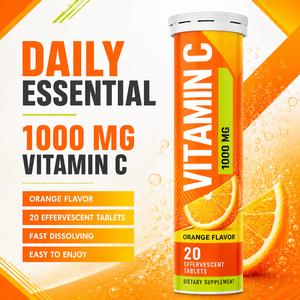 Personalizado B D <span class=keywords><strong>ácido</strong></span> <span class=keywords><strong>ascórbico</strong></span> D3 K2 E aceite minerales complejo vitaminas 1000mg Vitamina C tableta efervescente para la salud de los hombres - Product Image 6