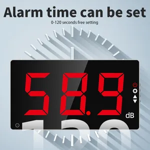 शोर डिटेक्टर डेसिबल ध्वनि स्तर मीटर बड़ी स्क्रीन दीवार घुड़सवार डिजिटल पेशेवर rc2710 - Product Image 6