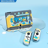 Nouvelle tendance : coque de protection Nintendo OLED, étui rigide en PC givré, coque transparente divisée Space Space, accessoires de jeu