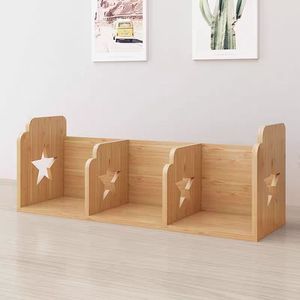 Desktop Bookshelf Storage Rack Rectangle 1 Tier Durable Office Organizer <b>For</b> Bedroom <b>Desk</b> Student Dormitory Simple <b>Bookcase</b> - Product Image 4