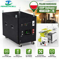 Stock UE : Boîtier DIY 51.2V 628Ah compatible avec cellules 16S MB56 628Ah, 32Kwh, avec BMS JK V19 et disjoncteur DC 300A