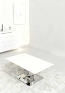 Bàn đá cẩm thạch tự nhiên cho đá ngọc trắng Bàn Ăn Hiện đại 1600*800 đồ nội thất tùy chỉnh cho nhà bếp biệt thự sử dụng ngoài trời - Product Image 5