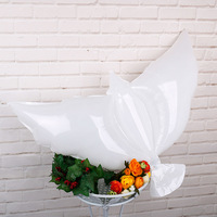 Ballon gonflable en aluminium pour décoration de mariage, couleur blanche, pour la saint-valentin