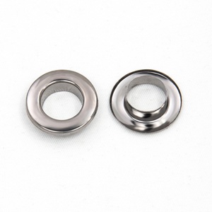 Œillets métalliques ronds plaqués noir pour vêtements, anneaux de fixation durables, différentes tailles - Product Image 6