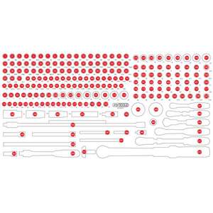 KS เครื่องมือ-813.0213-97โฟมเปล่าแทรกสำหรับ813.0213-EAN 4042146848937กลิ้งการประชุมเชิงปฏิบัติการถาดเปล่า - Product Image 1