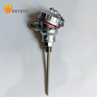 Sensor Suhu RTD PT100 3-Kawat 4-Kawat Kustom, Probe Termokopel Tipe K J T E untuk Pemanas Uap Udara