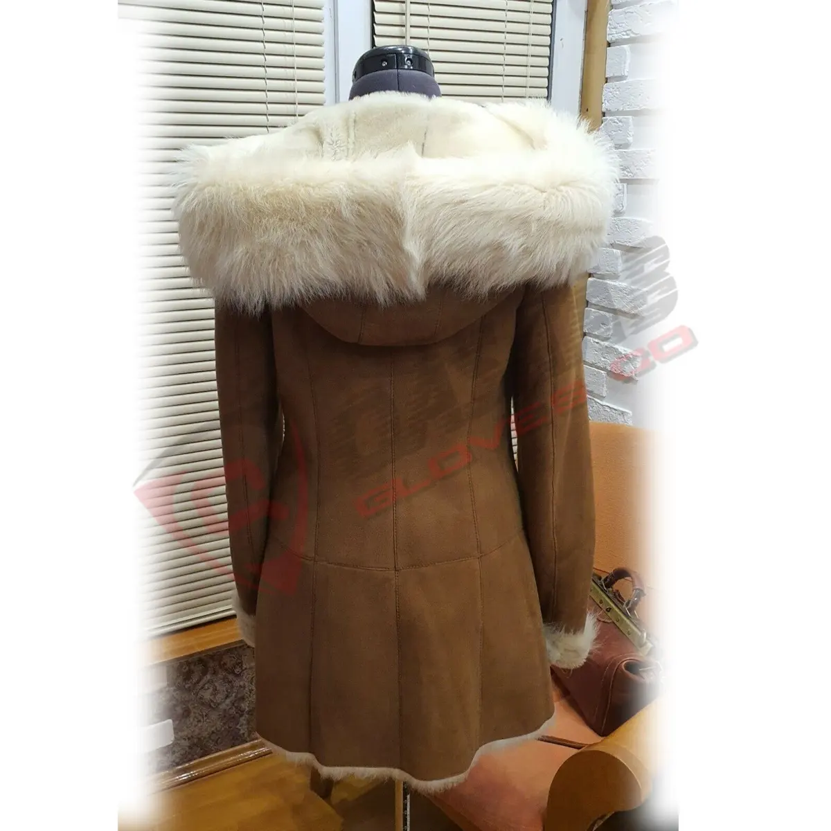 Big Winter Brown Coat Thickened Parka Women Stitching Slim Long Winter Ladies Down Velvet Coats With Fur Hood