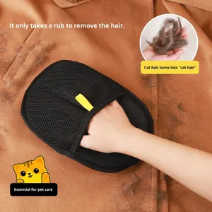 Guanto per la rimozione dei peli di animali domestici di lusso a doppia faccia, nuovo modello 2026, per gatti e cani, riutilizzabile ed efficiente, ideale anche per l'uso in bagno - Product Image 1