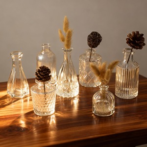 Vintage Mini <strong>Vases</strong> for Centerpieces Small <strong>Vases</strong> for <strong>Flowers</strong> Glass Bud <strong>Vase</strong> in Bulk for Office and Home Table <strong>Flower</strong> Decor - Product Image 6