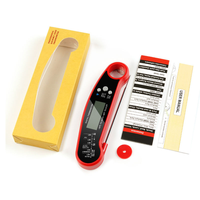 Termometer Dapur Respon Super Cepat untuk Makanan BBQ Daging Tahan Air Termometer Logam Digital LCD Bacaan Instan