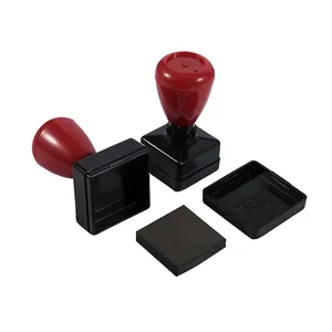 HA series Square rectangle Office Stamp Self Inking Rubber Classical Black Red stamp ha stamping