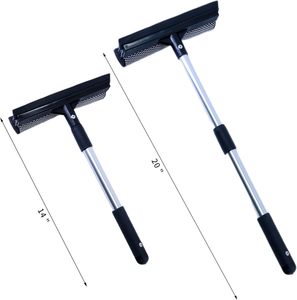 2-in-1 Window <b>Squeegee</b> and Car Cleaning Tool and Window Cleaner with Aluminum Telescopic Pole - Product Image 3