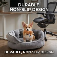 Lit pour animaux de compagnie solide, doux et confortable, de forme ovale, portable, pour le salon, pour le sommeil des animaux de compagnie