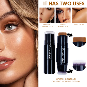 Kem Blusher đường viền Bronzer biểu tượng tùy chỉnh má Tint màu hồng nhãn hiệu riêng không thấm nước Vegan Highlighter khuôn mặt <span class=keywords><strong>make</strong></span> up Blush Stick - Product Image 3