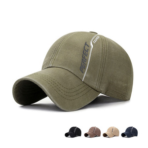 Baseball Cap Men's Casual Sun Hat Polyester Fabric Adjustable Fit Outdoor Sport Hat Military Green Black Brown Navy Blue Off - Product Image 1