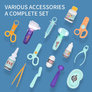 Valise Pretend Play Préscolaire Rôle Simulation Opération Malade Stéthoscope Accessoires Infirmière Médicale Maisons de Jeu Jouets Médecin - Product Image 4