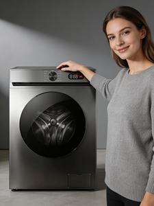 <span class=keywords><strong>Lave</strong></span>-<span class=keywords><strong>linge</strong></span> frontal 10 kg à économie d'énergie 2026 avec moteur Inverter entièrement automatique pour usage familial - Product Image 1