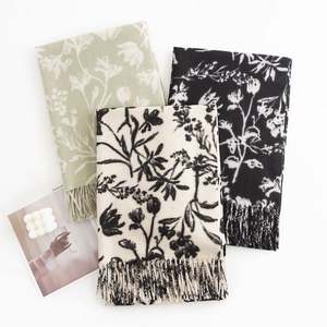 Bufanda Estampada de Poliéster y Cachemira, Estilo Dulce, Nueva Colección 2024, Versión Coreana, Bufandas Largas de Moda para Mujer, YHK0038 - Product Image 5