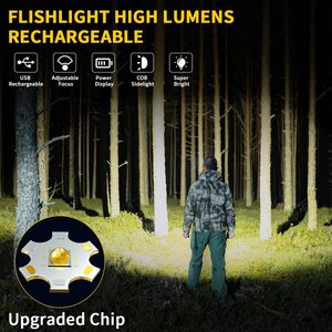 ไฟฉาย LED แบบยุทธวิธีคุณภาพสูง พกพาสะดวก ชาร์จผ่าน USB ได้ ตัวเรือนอะลูมิเนียมอัลลอย กันน้ำระดับ IP65 มี 3 สีให้เลือก พร้อมแม่เหล็กยึดติด - Product Image 2