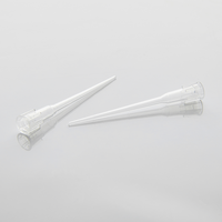 Embouts de pipette universels jetables 10 µl transparents stériles à faible rétention sans RNase sans DNase pour utilisation en PCR