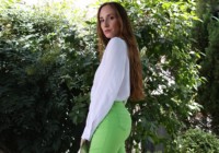 Inmaculada Bertos Brand Chemise de fumer en lin Couleur blanche Chemise boutonnée à manches longues en tissu de lin