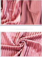 Couleur unie plissé coréen cachemire doré velours Micro tissu élastique pour vêtements robes