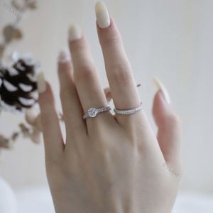 Anillos de Compromiso Vintage Dylam, Plata Auténtica, Sencillos y Elegantes, la Mejor Forma de Comprar un Anillo, Anillo de Boda con Circonita, Moissanita Sencilla - Product Image 2