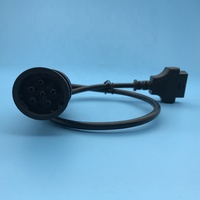 OBD1 a OBD2 Cable adaptador de diagnóstico de 6 pines Protocolo J1708 Lector de código de camión compatible