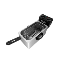 Penggorengan Listrik Mini 4 Liter Dengan Timer untuk Rumah 2000W Electrische Domestique Poulet Electrique Friteuse